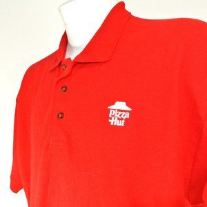 PIZZA HUT Red Polo Shirt Employee Uniform NEW Size XL